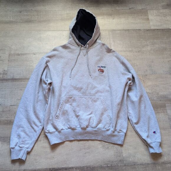 Champion Other - Vtg Champion Mens Gray Pullover Hoodie Size XL Lake Tahoe Gar Woods